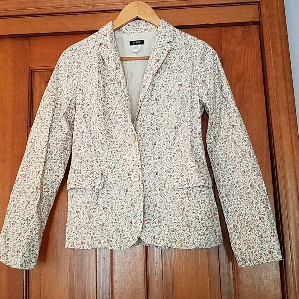 Floral J Crew Blazer